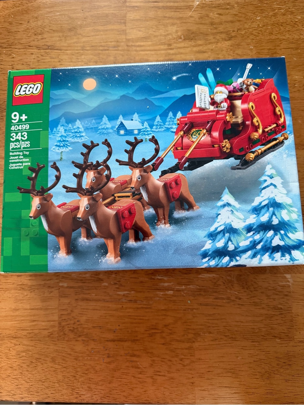 Lego Red Sleigh with Brown Reindeer Holiday Set